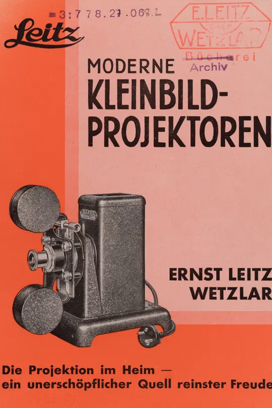 Illustrated book on the first Leica projectors