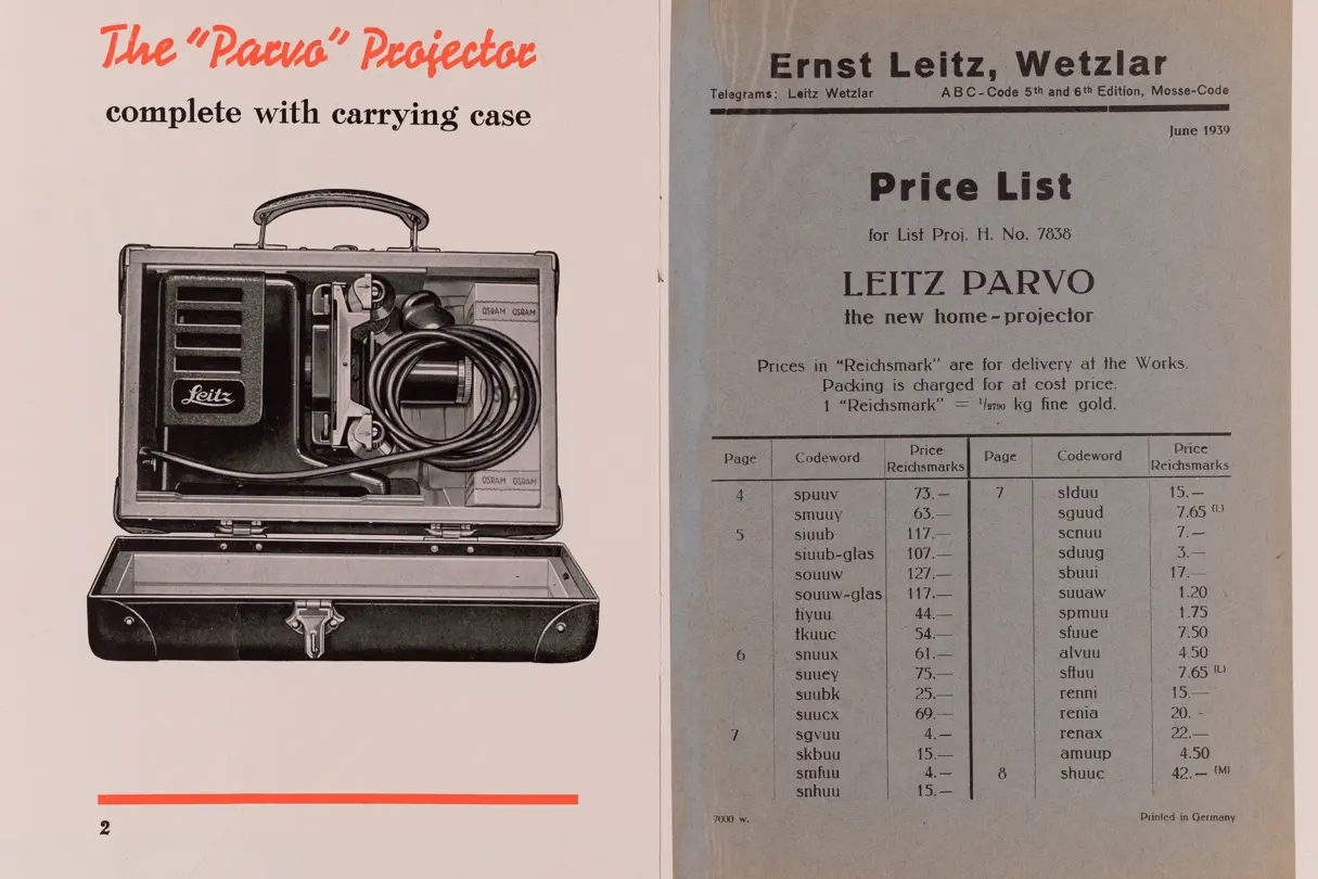 Illustrated book on the first Leica projectors