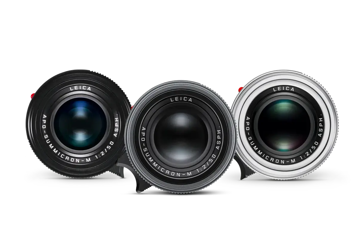 Colour variants of APO-Summicron-M 50 f/2 ASPH.