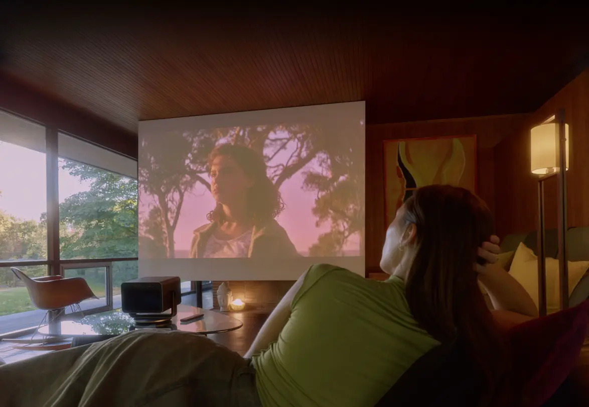 Leica Cine Play 1 in a living room