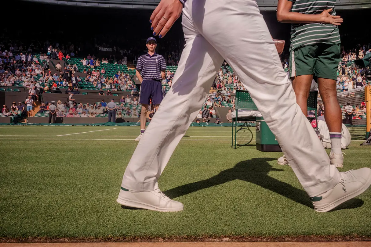A picture from the tennis stadium at Wimbledon
