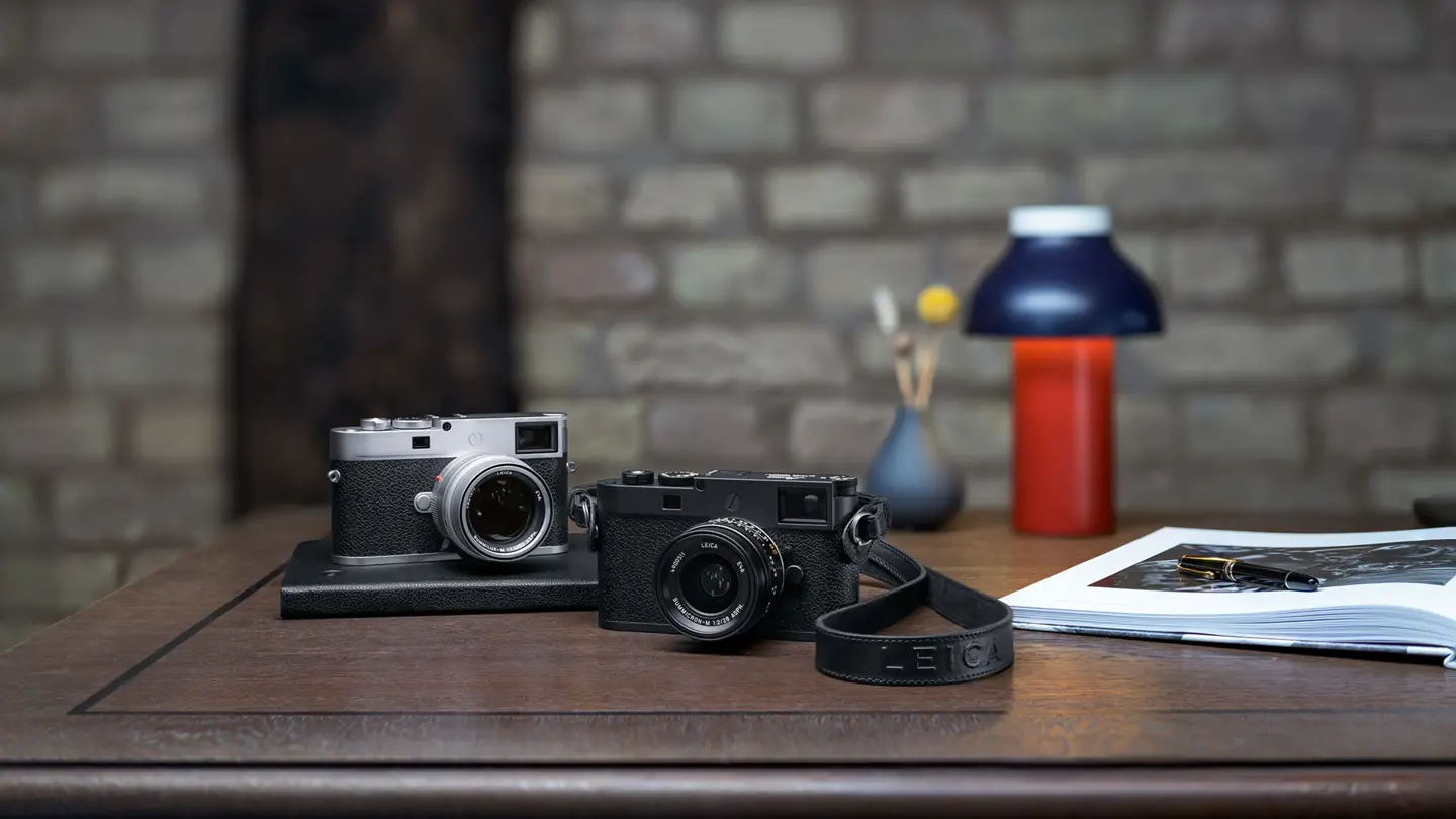 Leica M11-P Cameras on a Table