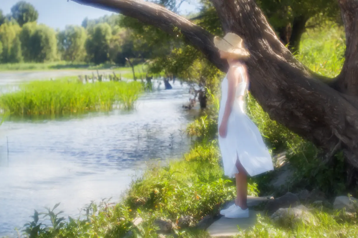 Woman in the nature