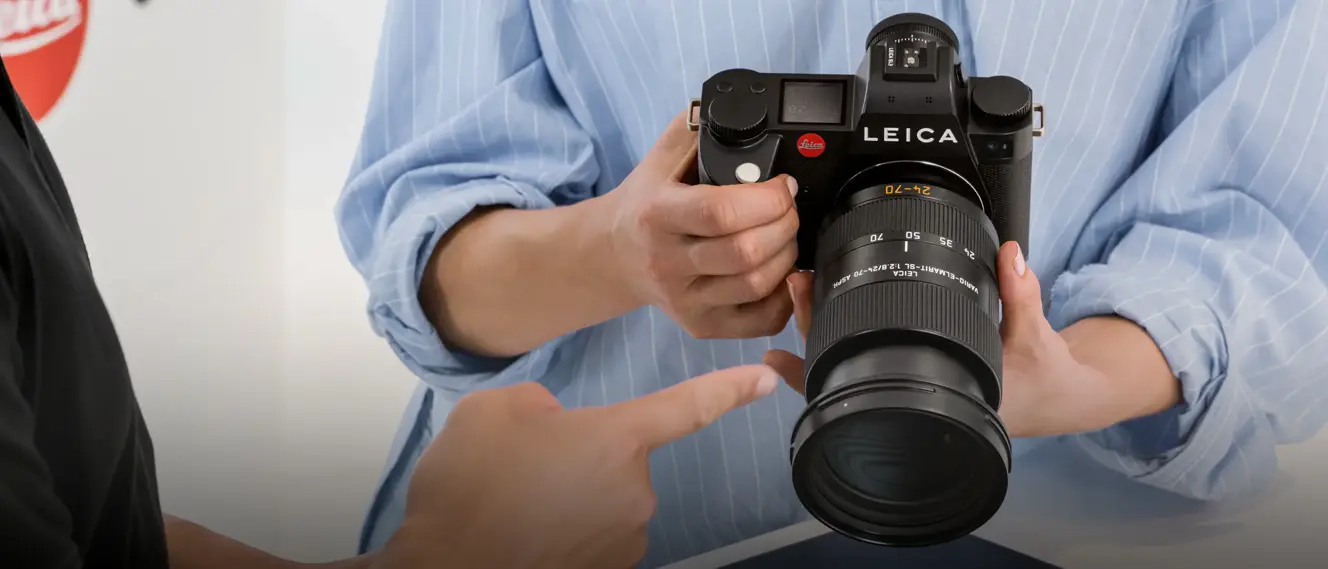 Leica Camera in a hand