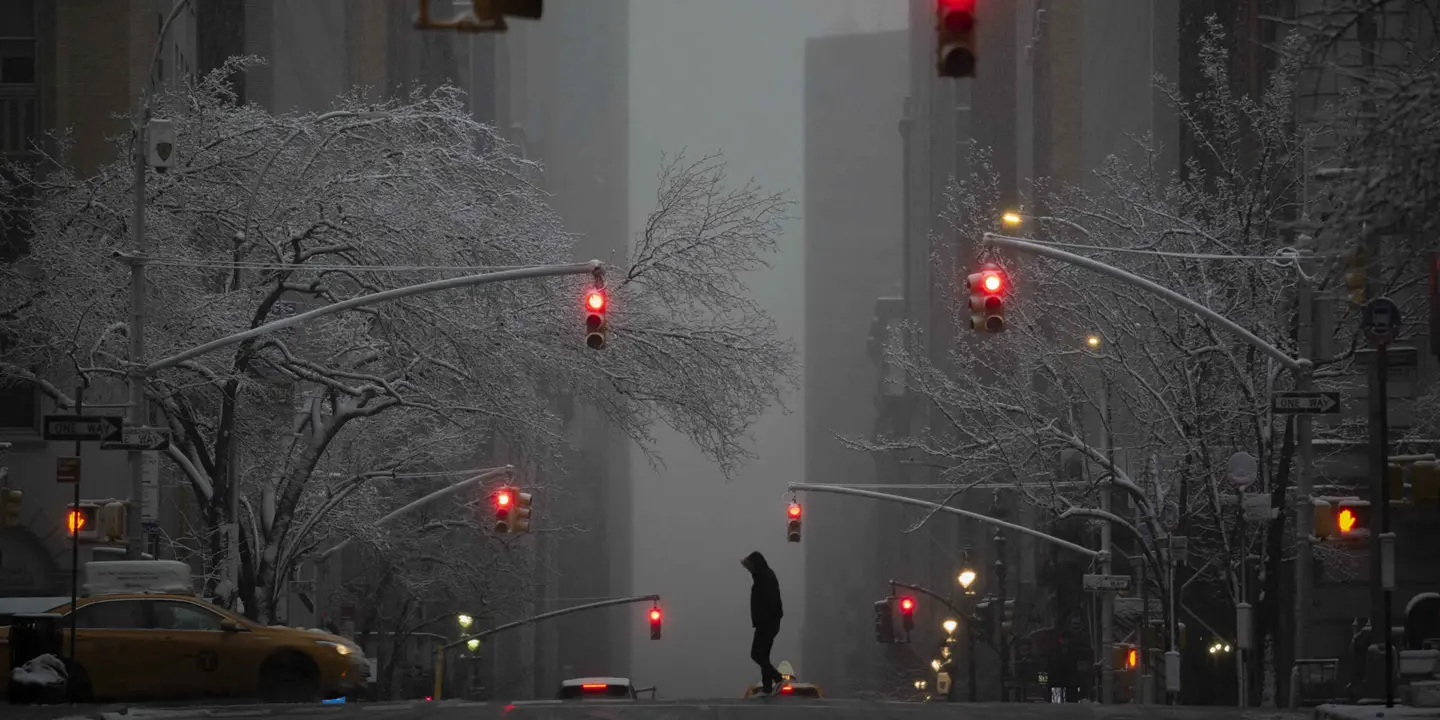 Phil Penman image traffic lights in New York 