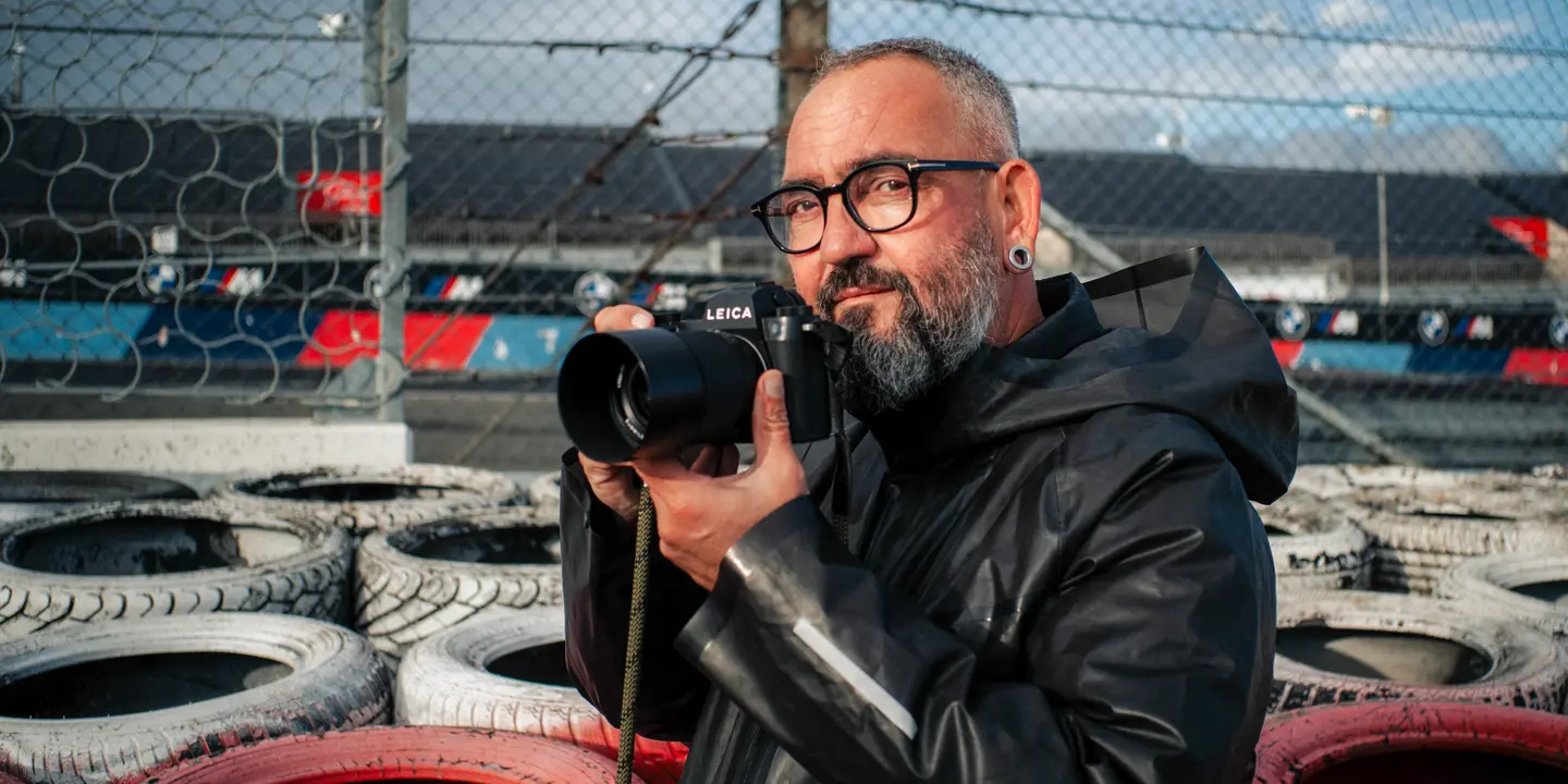 Callo Albanese with the Leica SL3-P at the Nürburgring during the 24-hour race
