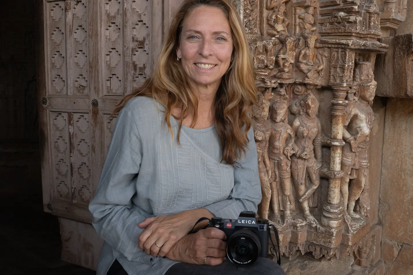 Ana Nance with the Leica SL3 in India
