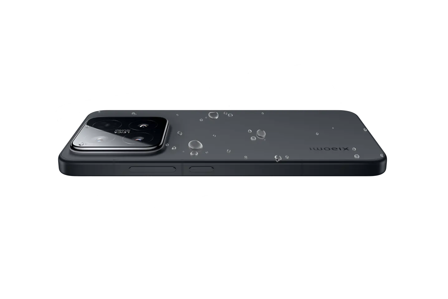 Xiaomi 15 Black back with water