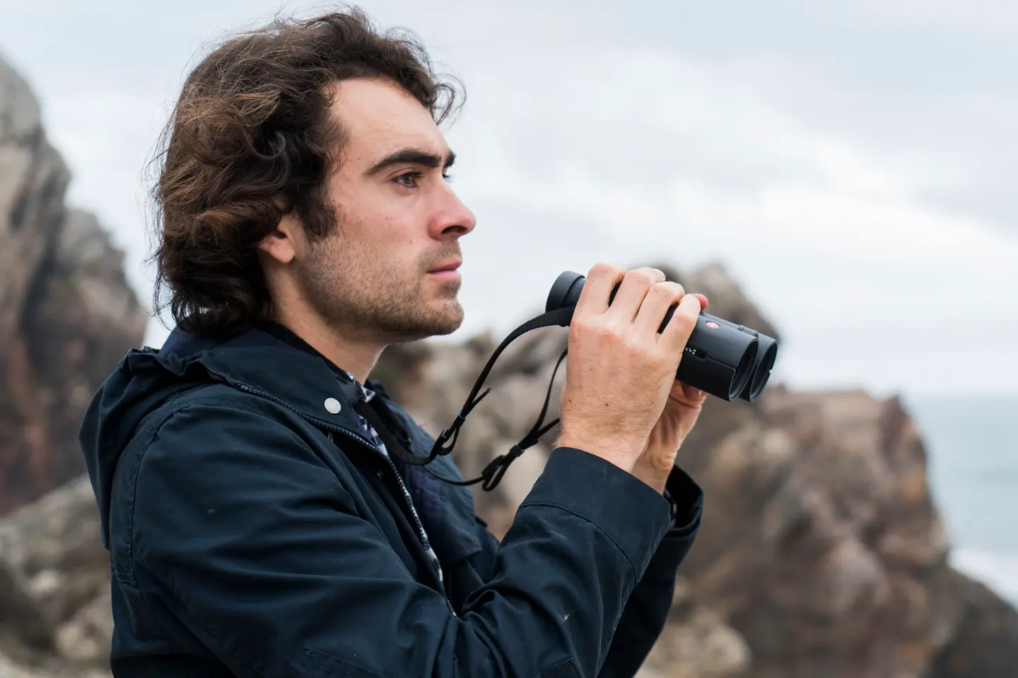 Colour photo of Luke Massey using sports optics