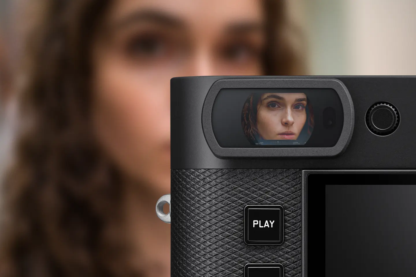 View through a electronic viewfinder