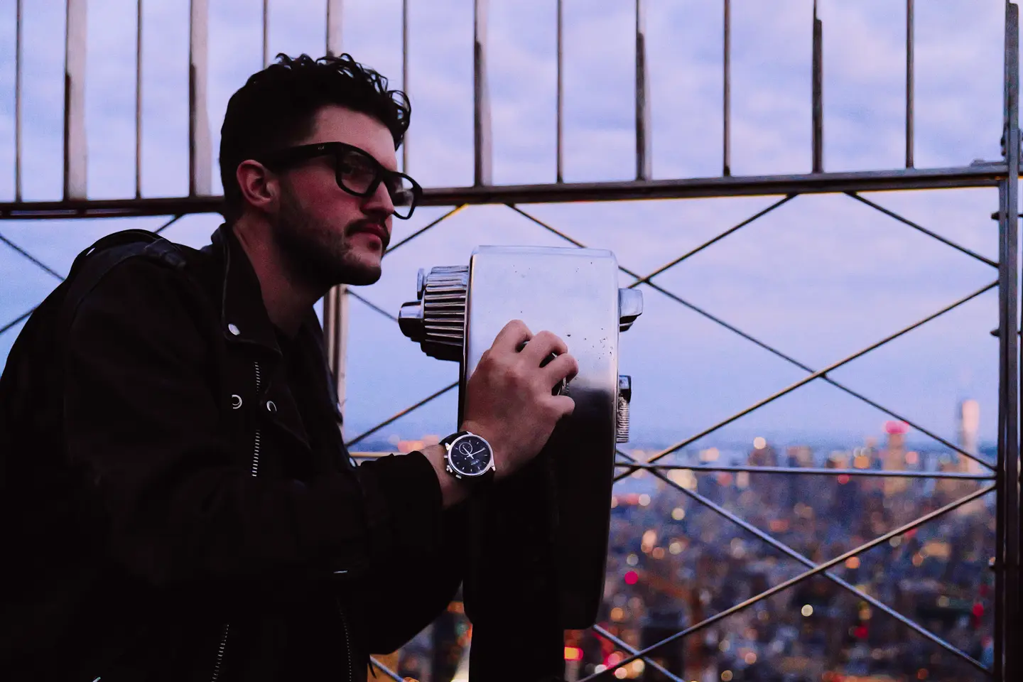 Man with a Leica ZM11 watch on his wrist