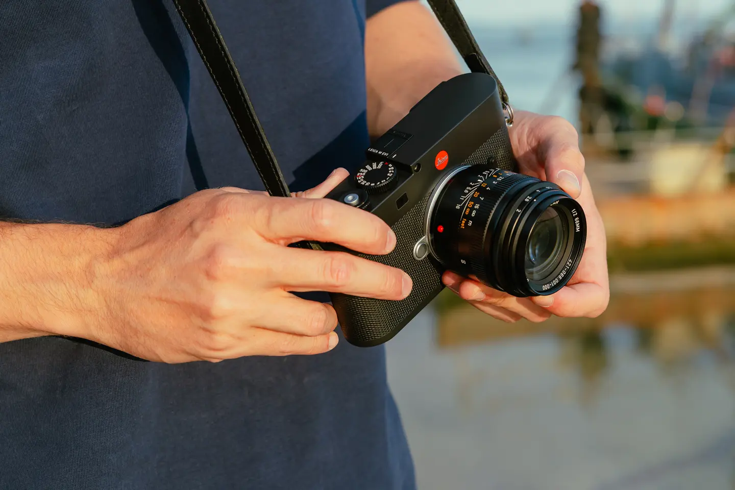 Leica M EV1 with Summicron-M 66 in hands