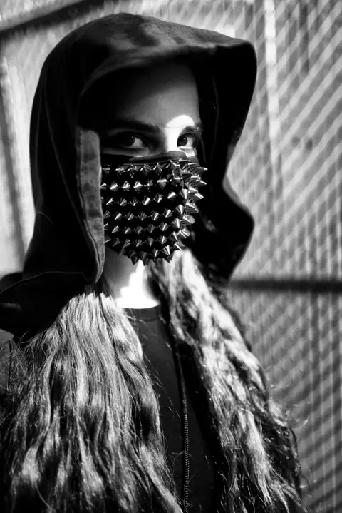 portrait of a woman b&w