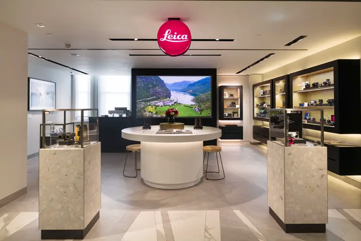 An overview of the Leica Store London Harrods 