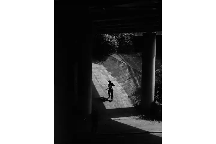 Black and white portrait