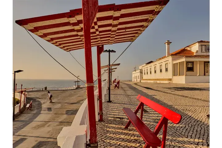 Summer picture of the UK beach front