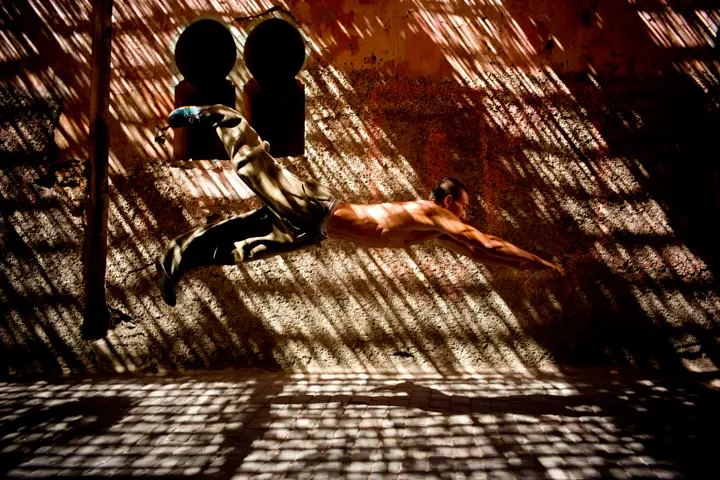 jumping man