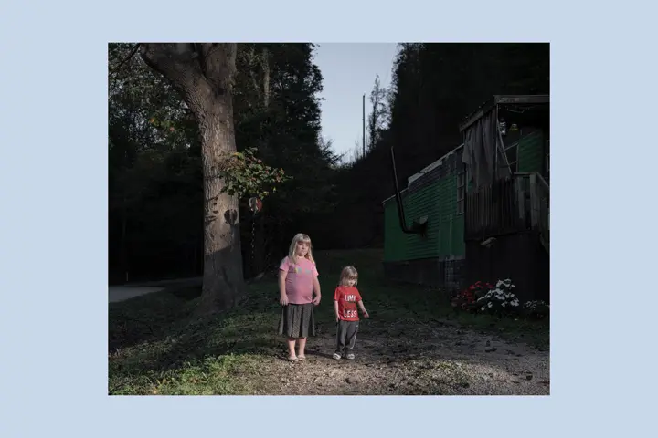 Two little Girls standing next to each other