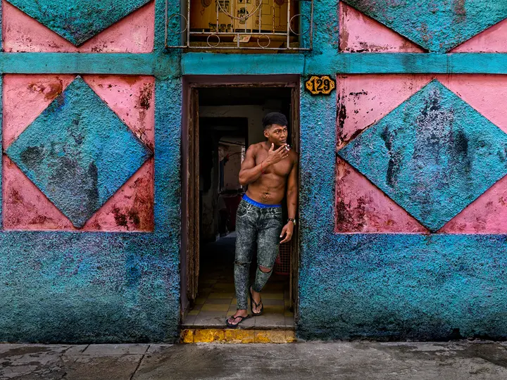 A man smoking