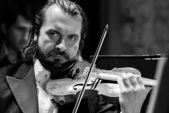 Man with his violin