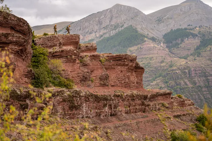 Red rocks of the Maritime Alps