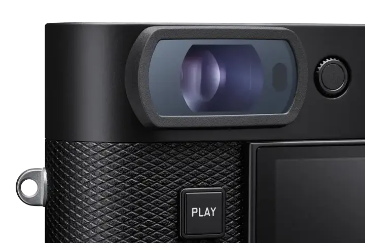 View through an electronic viewfinder
