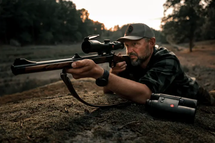 Hunter is using his Leica Geovid R 8x42