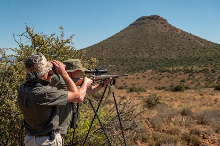 Hunter aiming