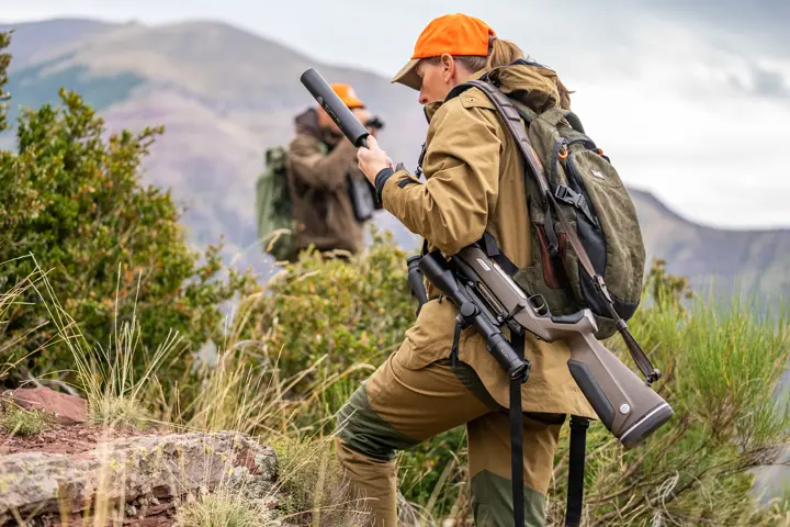 Two hunters in the Maritime Alps