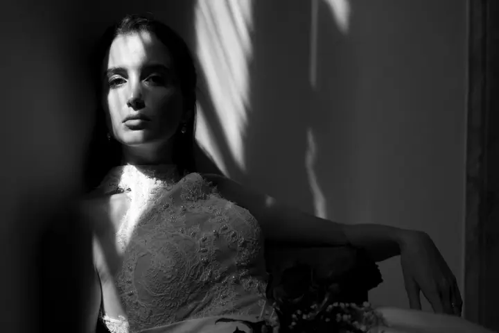 Monochrom photography woman