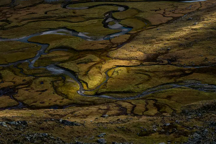 The winding and breathtaking beauty of the nature 