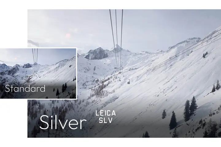 Example image Leica LOOK Silver: mountain landscape with snow