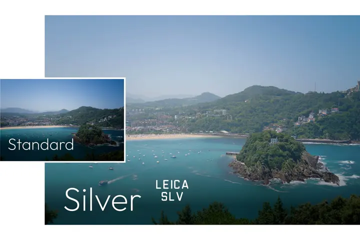 Example image Leica LOOK Silver: coastal village by the turquoise blue sea