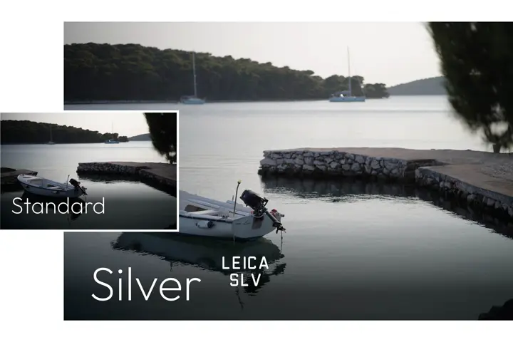 Example image Leica LOOK Silver: sundowner at a lake