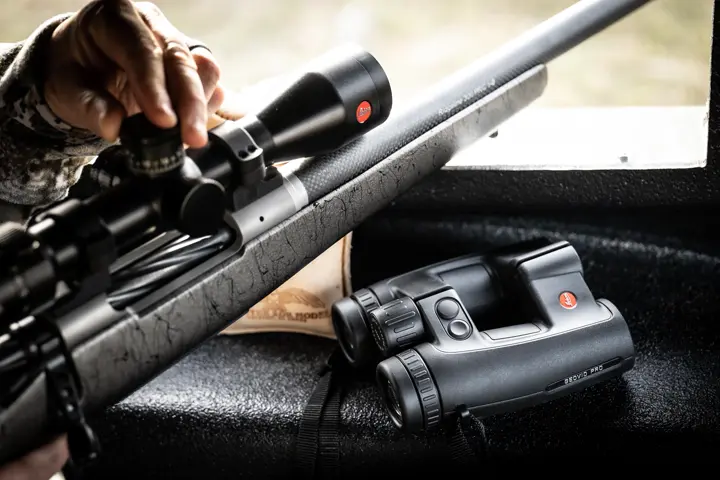 Hunter is changing the ballistic data of his riflescope