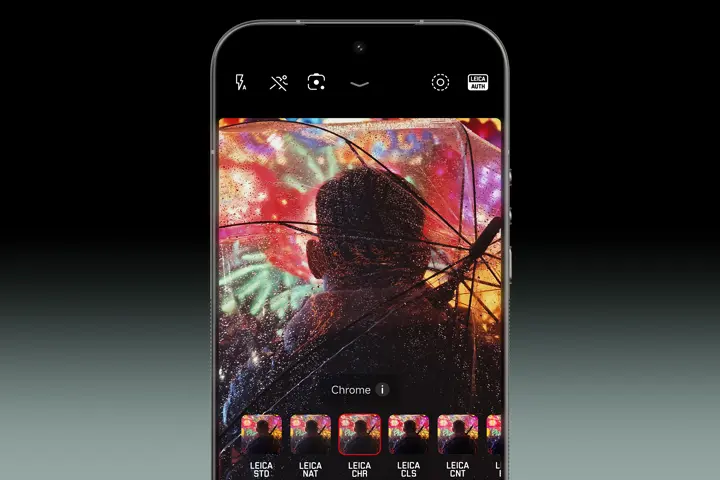 Leitzphone screen view of Leica Looks