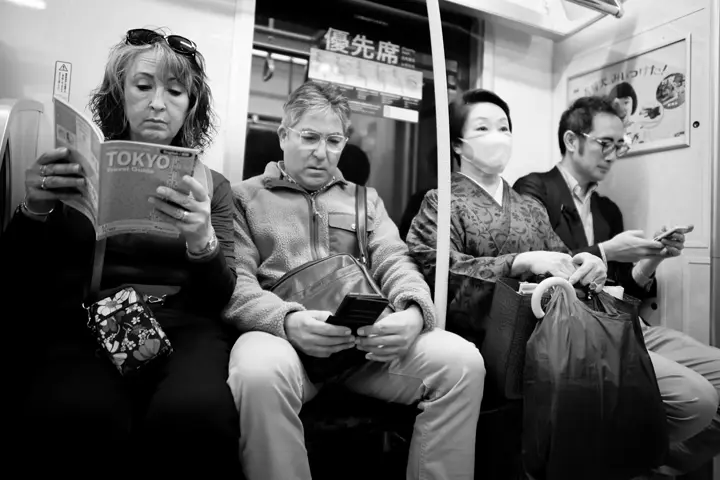 People sitting in the train