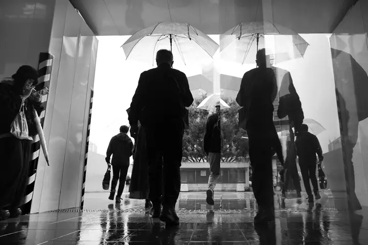 People in the streets of tokyo