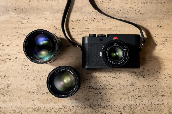 Leica M EV1 together with the Noctilux-M 35, 50 and 75