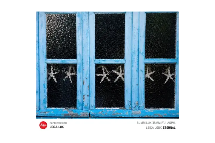 Turquoise blue window frames