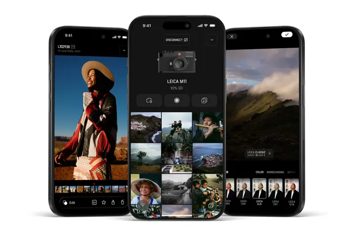 Leica FOTOS APP mockups