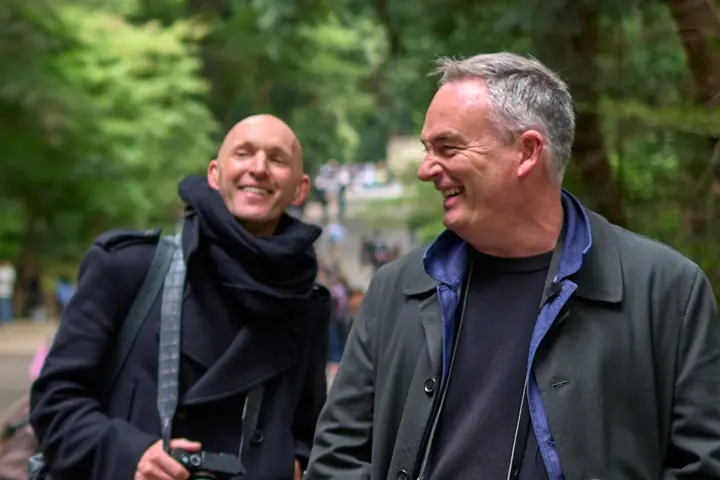 Jesse Marlow and Alan Schaller out and about in Tokyo