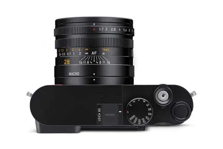Leica Q3 black top view