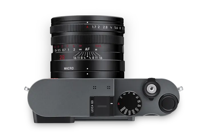 Leica Q3 Metal Gray top view
