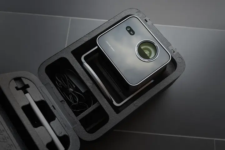 Cine Compact 1 in a transport box
