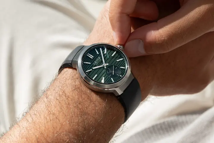 Leica watch ZM2 and a man
