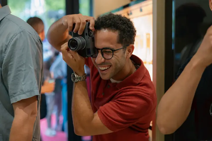 Photographing opening event on Leica Store Lisboa