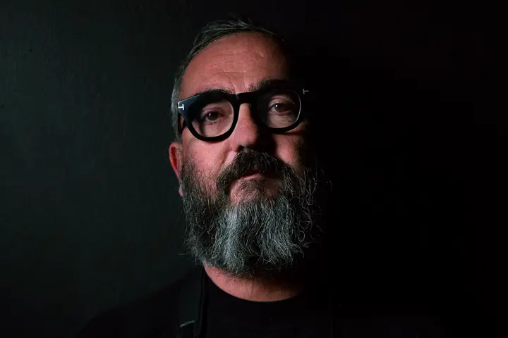 Portrait of Callo Albanese infront an Black background