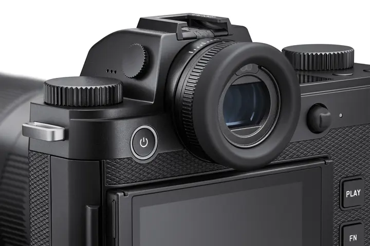 Detail view of the SL3-P viewfinder