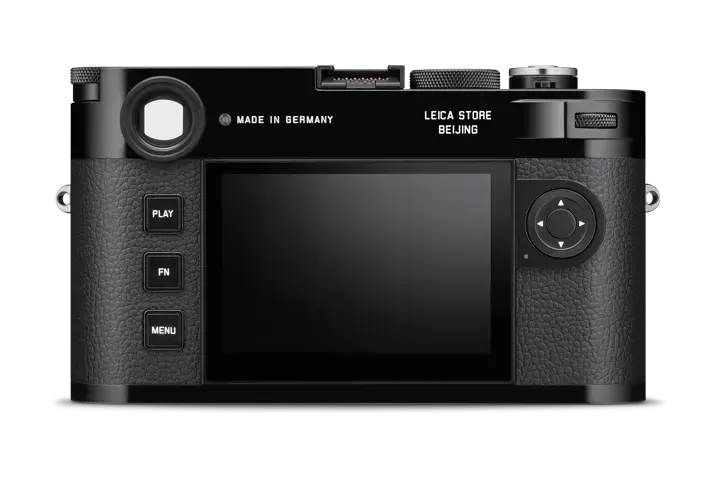 Leica M11 glossy, back, with Leica Store Beijing engraving